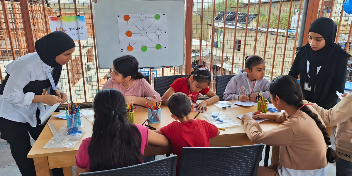 Children and youth learning at Tahaddi Education Center