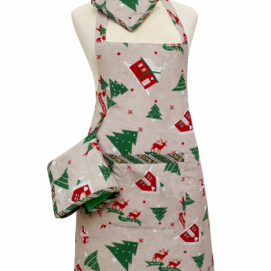 Christmas Set (Apron + Holder + Small Towel + Runner)
